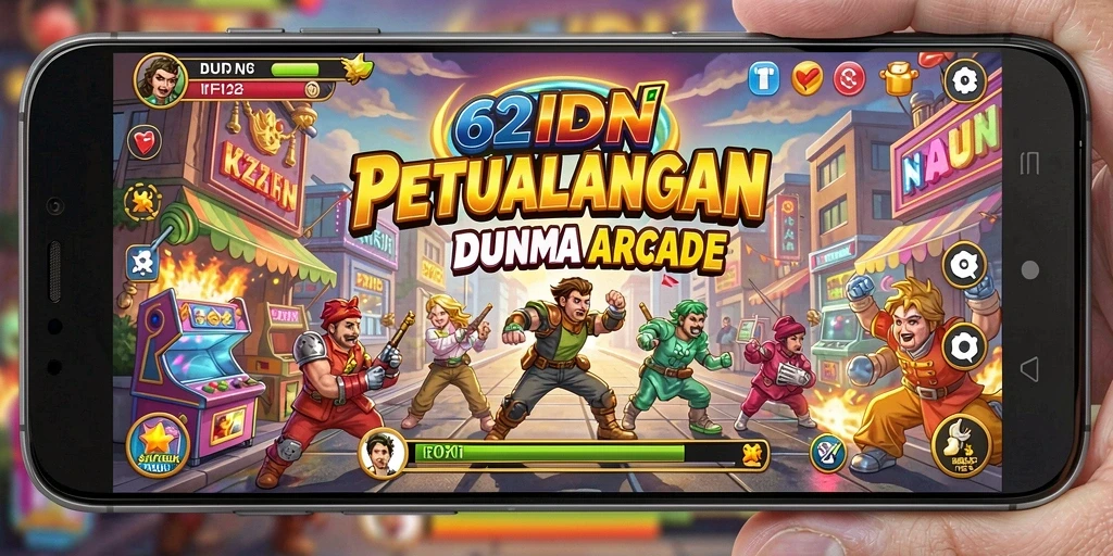 Tampilan gameplay seru dari 62IDN yang menantang.