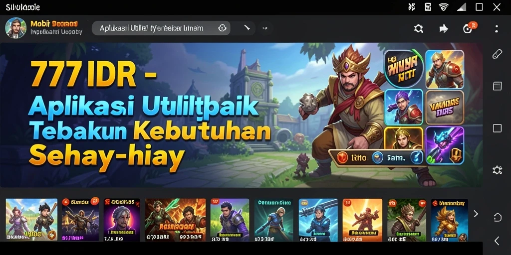 Screenshot utama 777IDR menampilkan alat utility yang efisien dan ramah pengguna.