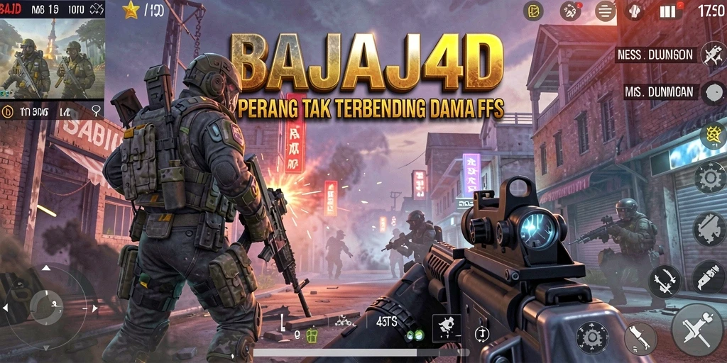 Gameplay intens BAJAJ4D dengan aksi tembak-menembak yang seru.