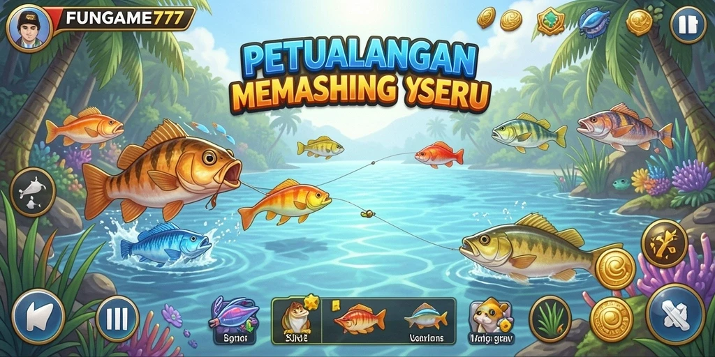 Tangkapan ikan besar dalam gameplay seru di FUNGAME777.