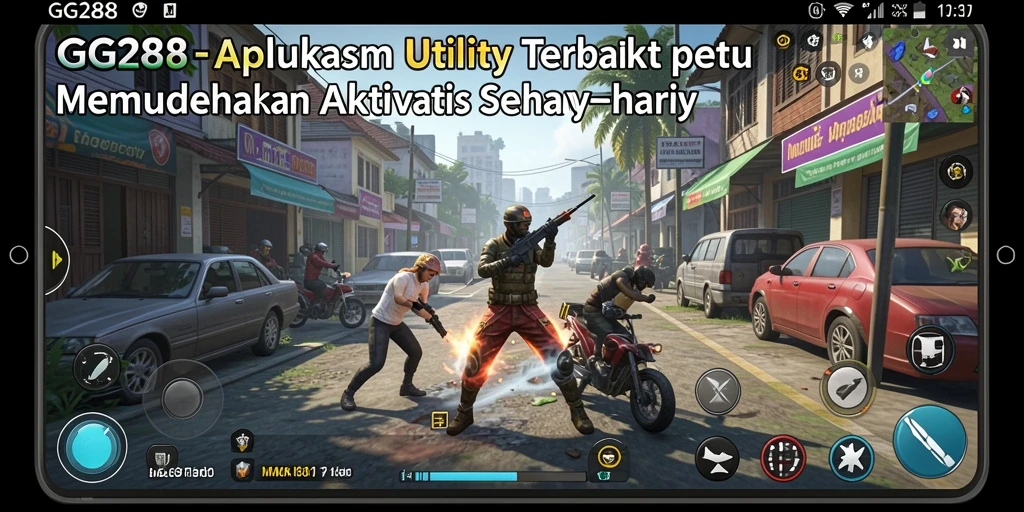 Tampilan screenshot utama GG288 yang menampilkan fitur-fitur Utility.