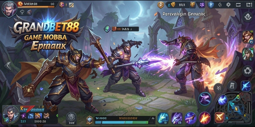 Tampilan gameplay seru dan strategi tim dalam GRANDBET88.