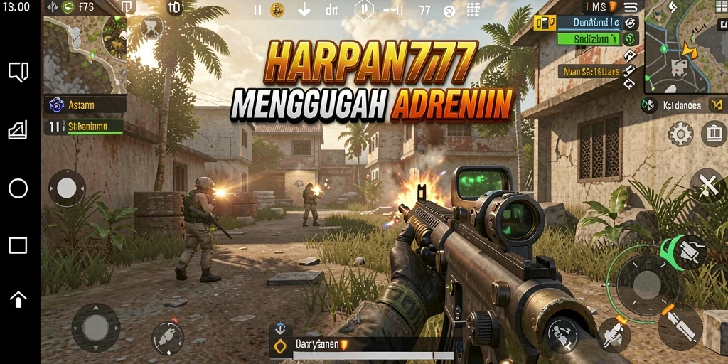 Tangkapan layar menunjukkan aksi intens dalam permainan HARAPAN777 dengan grafis menakjubkan.
