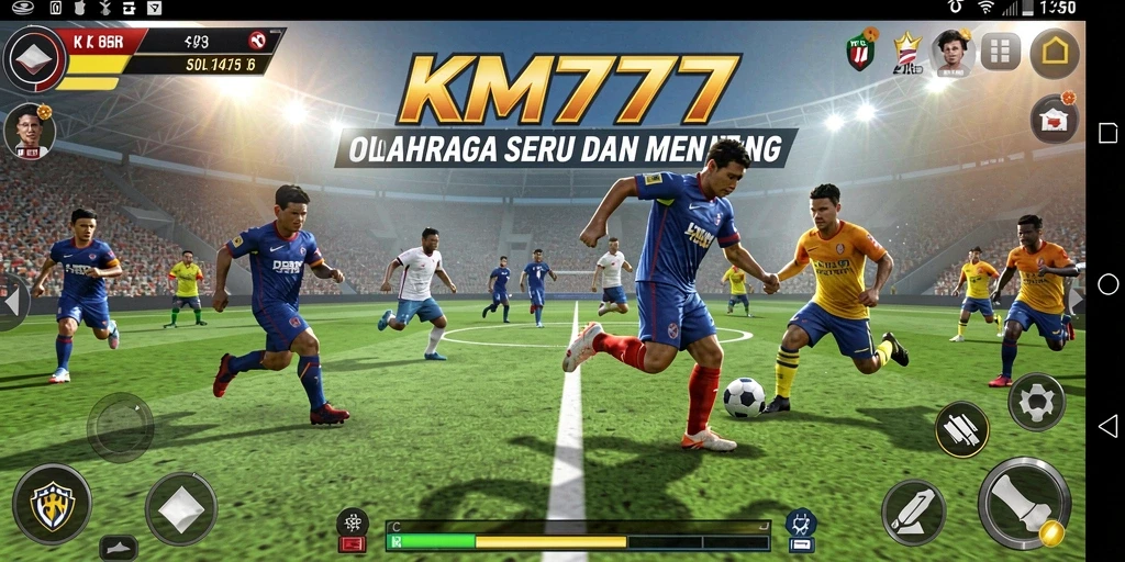 Tampilan gameplay seru dan kompetitif di KM777.