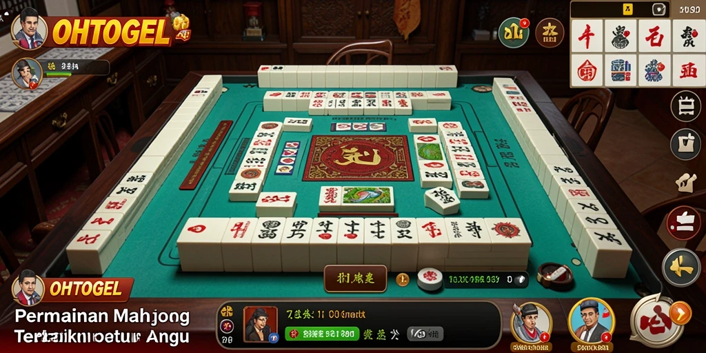 Screenshot gameplay OHTOGEL yang menunjukkan aksi seru Mahjong.