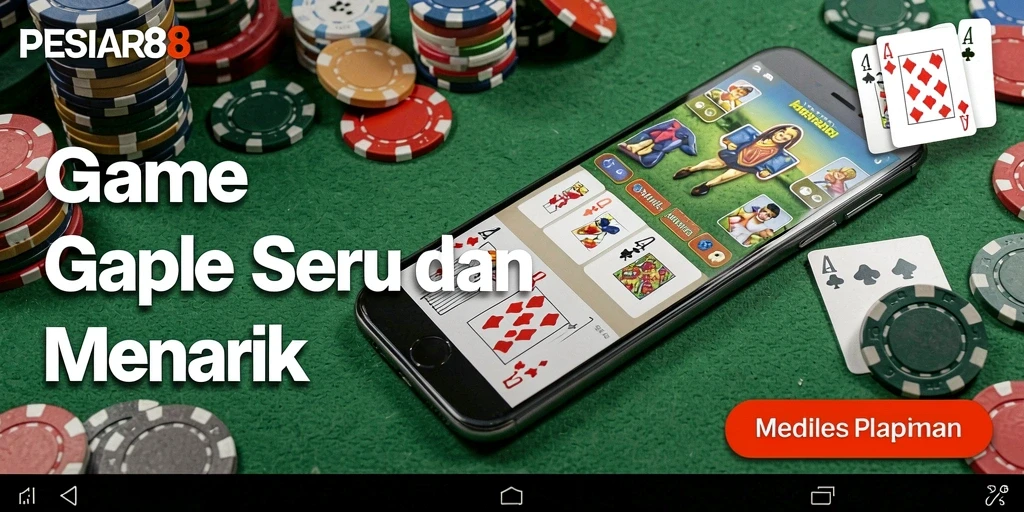 Screenshot gameplay PESIAR88 menampilkan keseruan bermain Gaple.