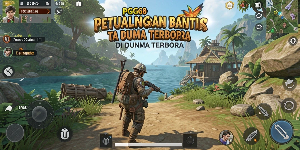 Tampilan gameplay PGG68 yang menakjubkan di dunia terbuka.