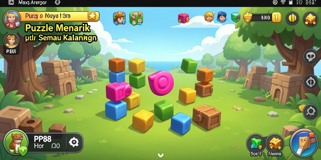 Tampilan gameplay PP88 yang menarik dan penuh warna.