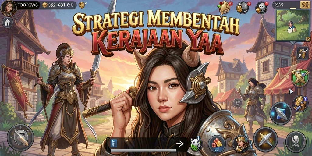 Tangkapan layar gameplay TOOPGWS yang menampilkan pertempuran epik.