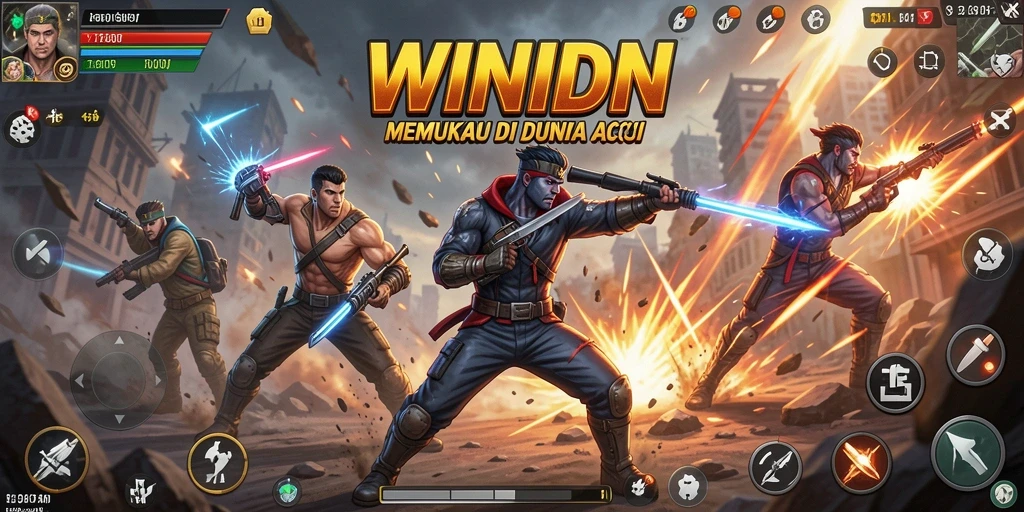 Tampilan seru dari gameplay WINIDN yang menegangkan.