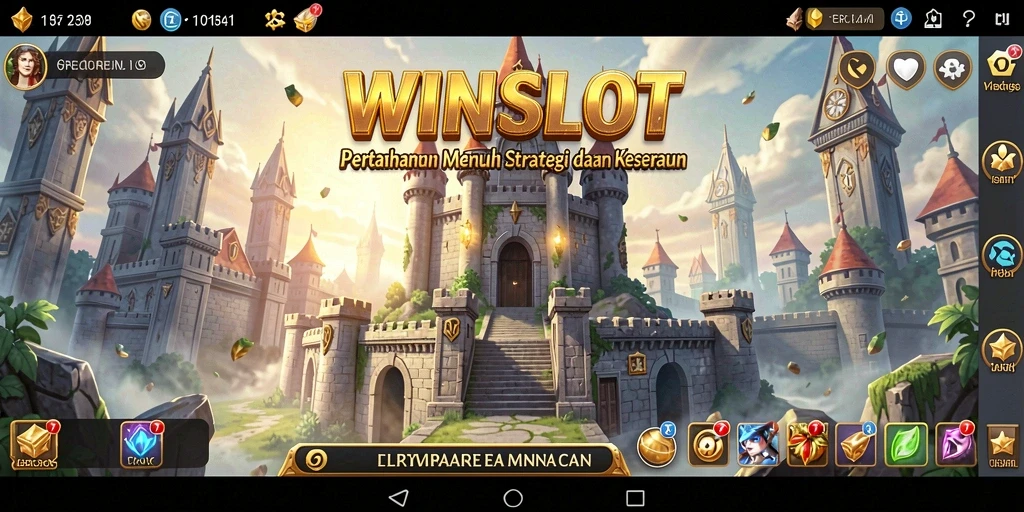 Gameplay menegangkan dalam WINSLOT saat mempertahankan menara.